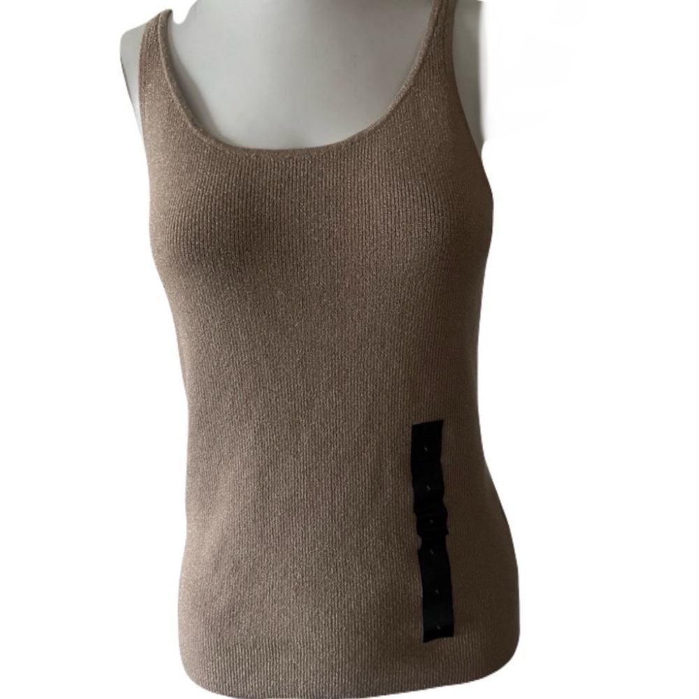 Banana Republic Knitted shimmer Metallic Stretch Top Size S New With Tag